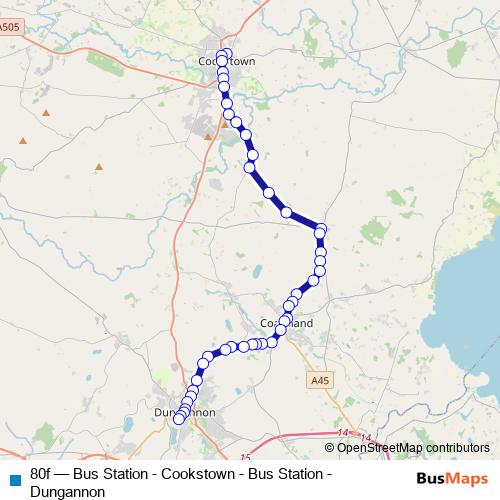 80f bus Line Map