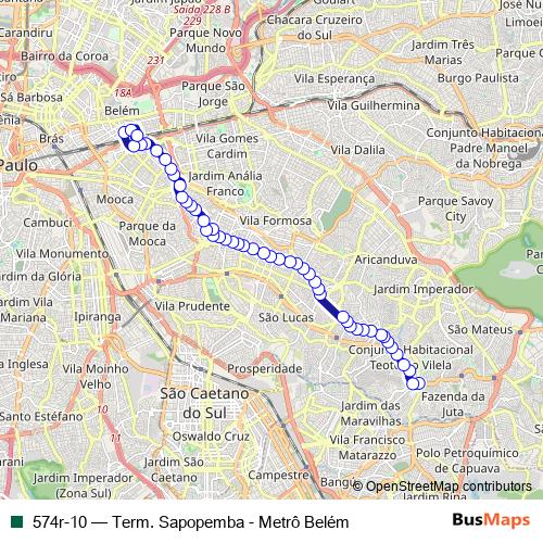 574r-10 bus Line Map