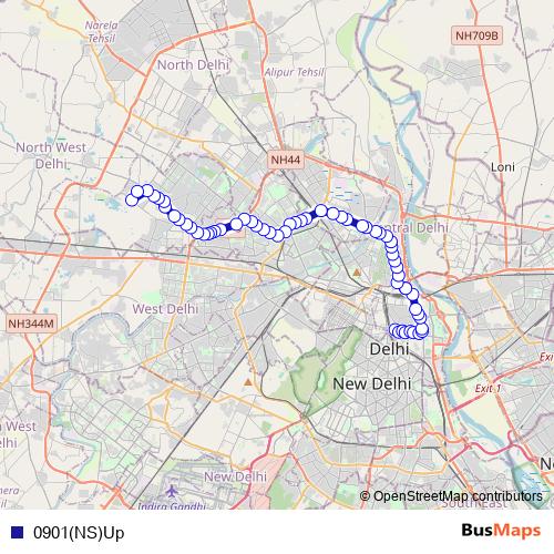 0901(NS)Up bus Line Map