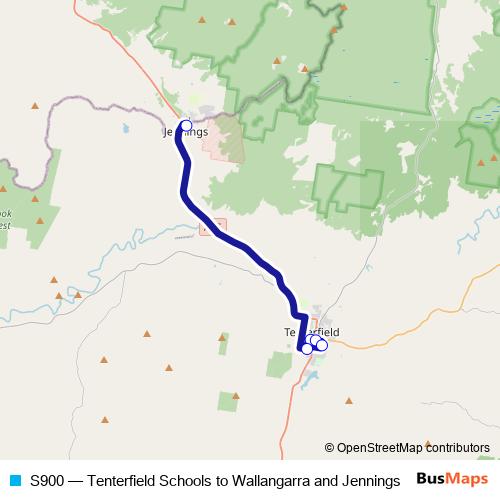 S900 bus Line Map