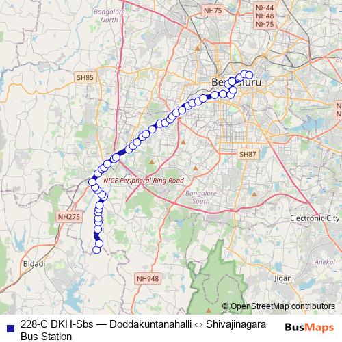228-C DKH-Sbs bus Line Map