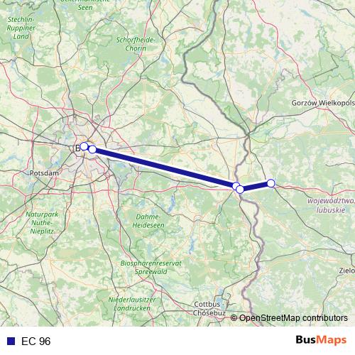 EC 96 rail Line Map