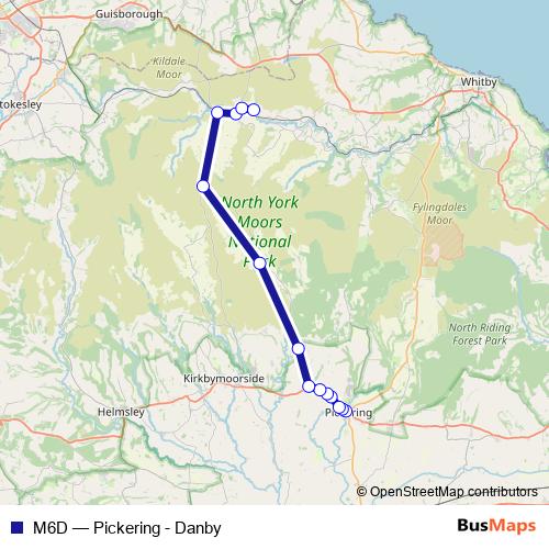M6D bus Line Map