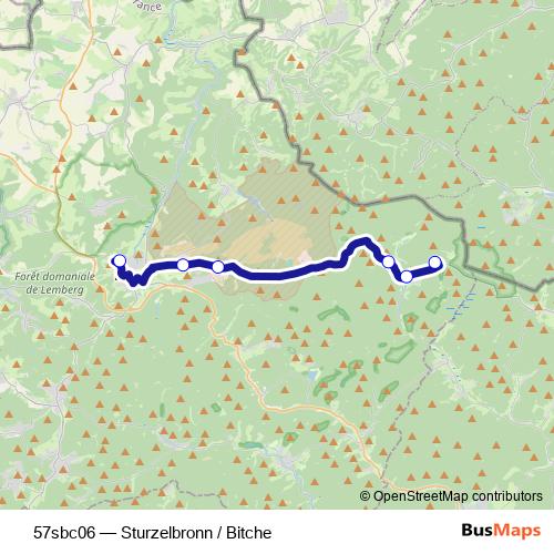 57sbc06 bus Line Map