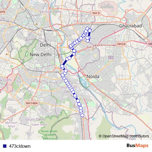 473cldown bus Line Map