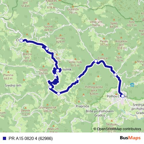 PR A15 0820 4 (62986) bus Line Map