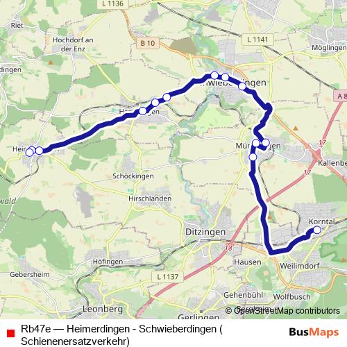 Rb47e bus Line Map