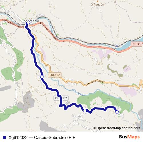 Xg612022 bus Line Map