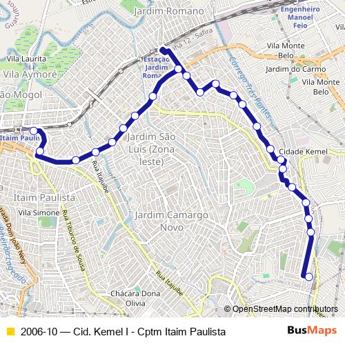 2006-10 bus Line Map