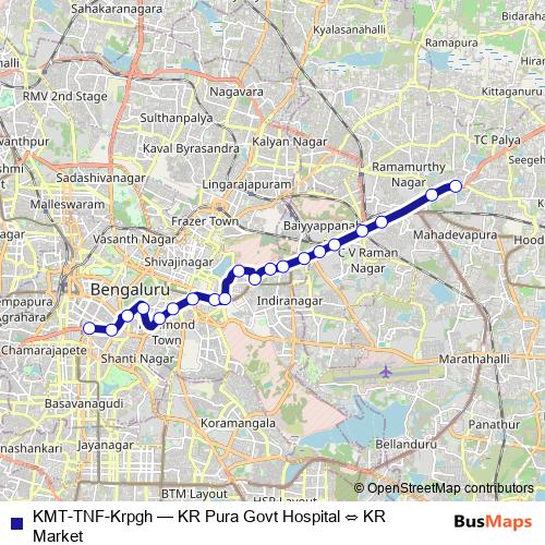 KMT-TNF-Krpgh bus Line Map