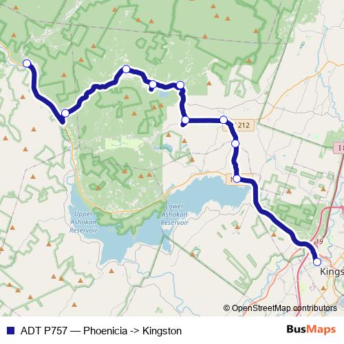 ADT P757 bus Line Map