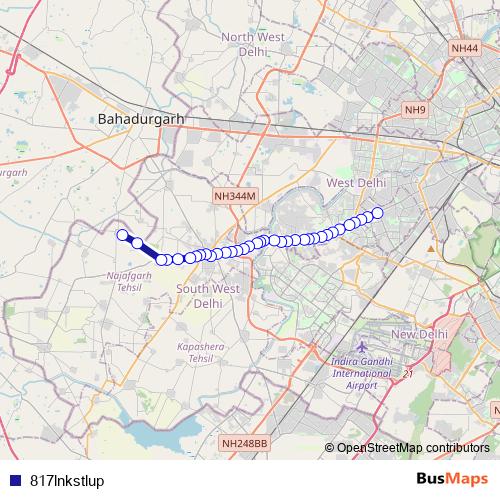 817lnkstlup bus Line Map