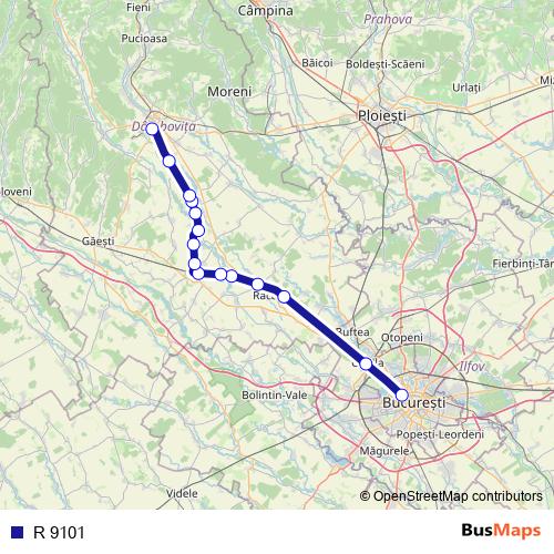 R 9101 rail Line Map