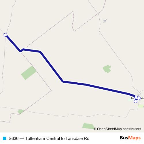 S636 bus Line Map