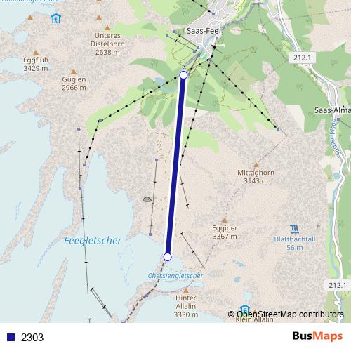 2303 cable-car Line Map
