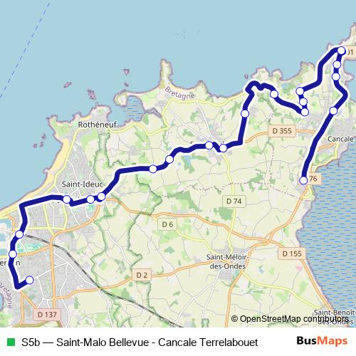 S5b bus Line Map