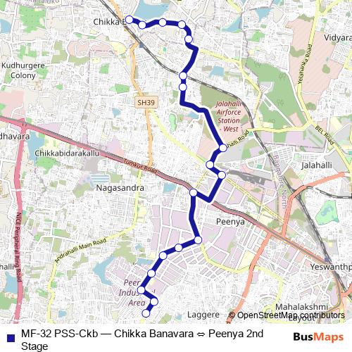 MF-32 PSS-Ckb bus Line Map