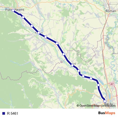 R 5461 rail Line Map