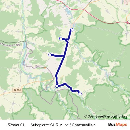 52svau01 bus Line Map