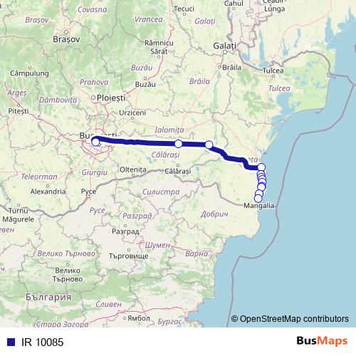 IR 10085 rail Line Map