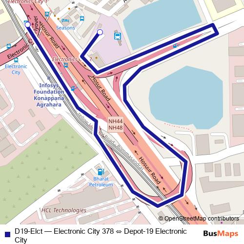 D19-Elct bus Line Map
