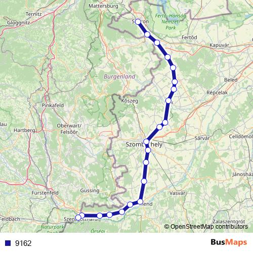 9162 rail Line Map