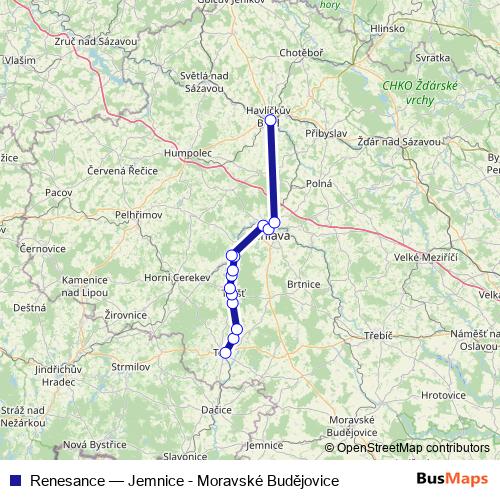 Renesance rail Line Map