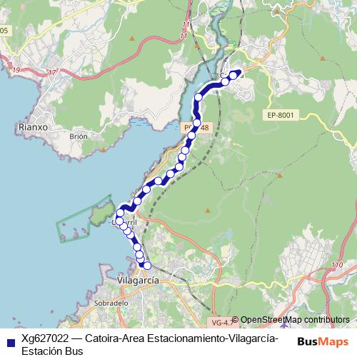 Xg627022 bus Line Map