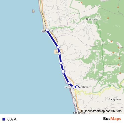 6 A A bus Line Map