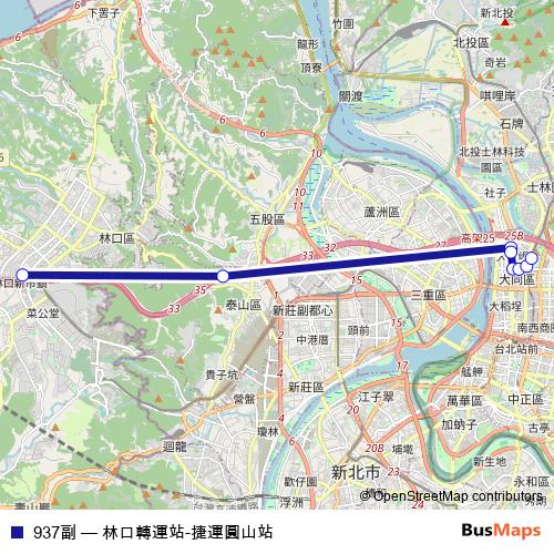 937副 bus Line Map