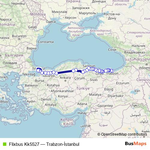 Flixbus Kk5527 bus Line Map