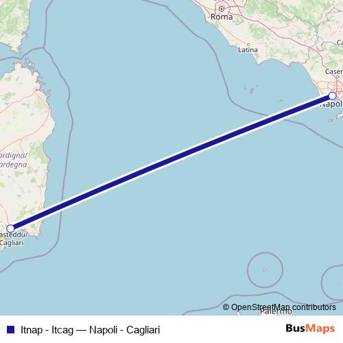 Itnap - Itcag ferry Line Map