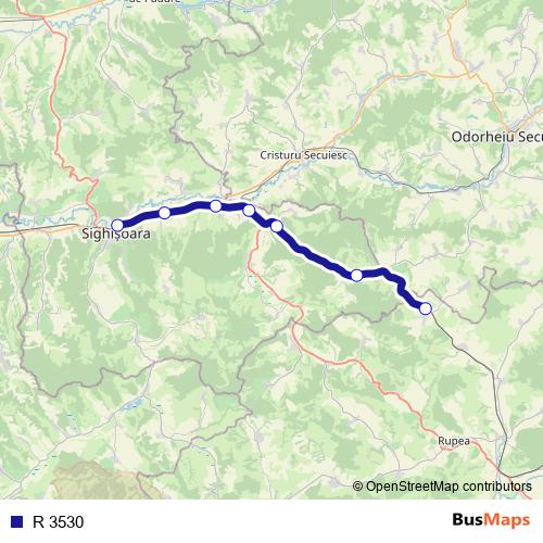R 3530 rail Line Map