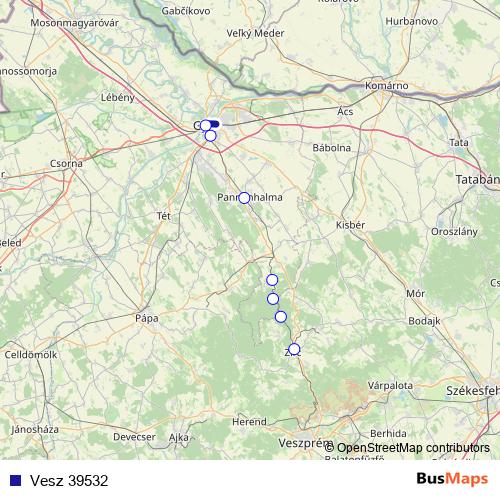 Vesz 39532 rail Line Map