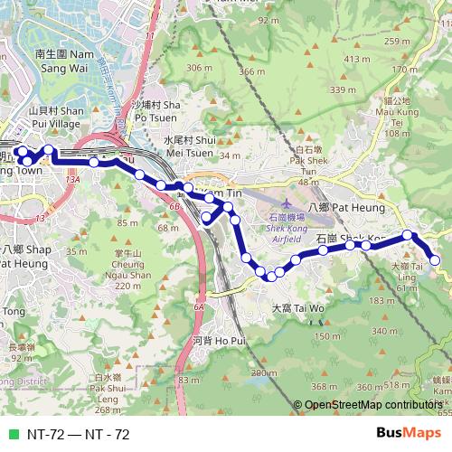 NT-72 bus Line Map