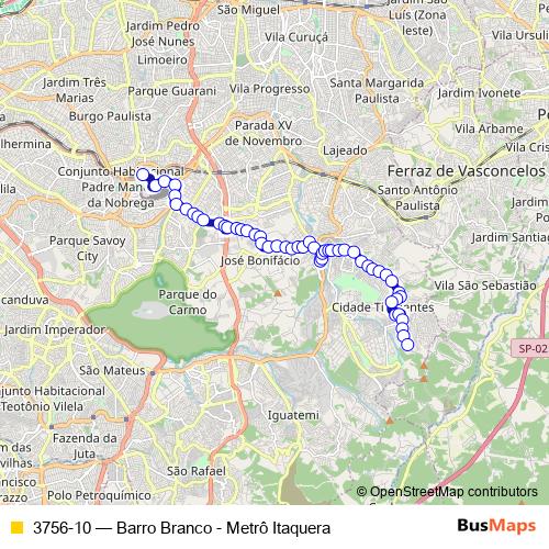 3756-10 bus Line Map