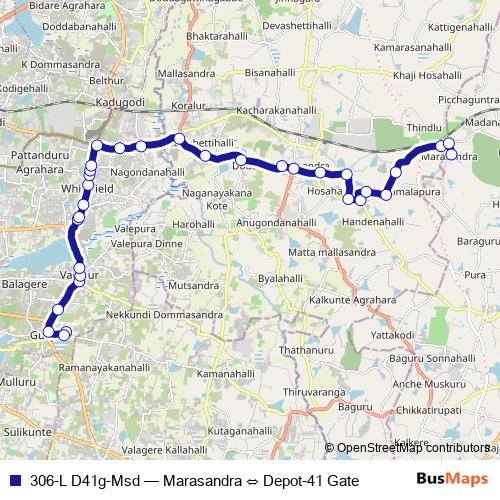 306-L D41g-Msd bus Line Map