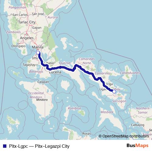 Pitx-Lgpc bus Line Map