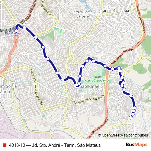 4013-10 bus Line Map