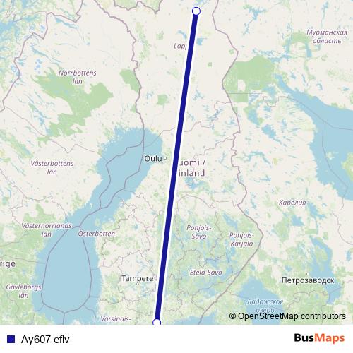 Ay607 efiv air Line Map