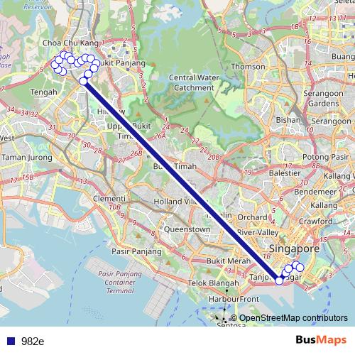 982e bus Line Map