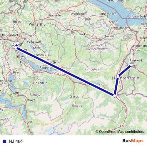 NJ 464 rail Line Map