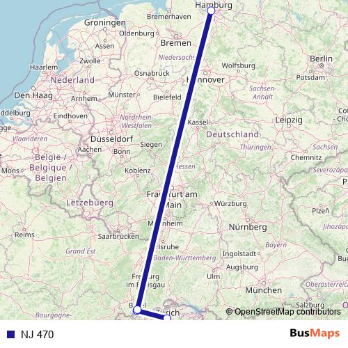 NJ 470 rail Line Map