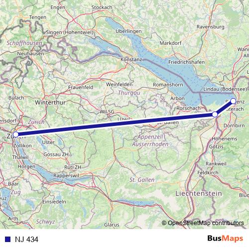 NJ 434 rail Line Map