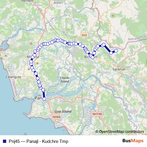 Pnj45 bus Line Map