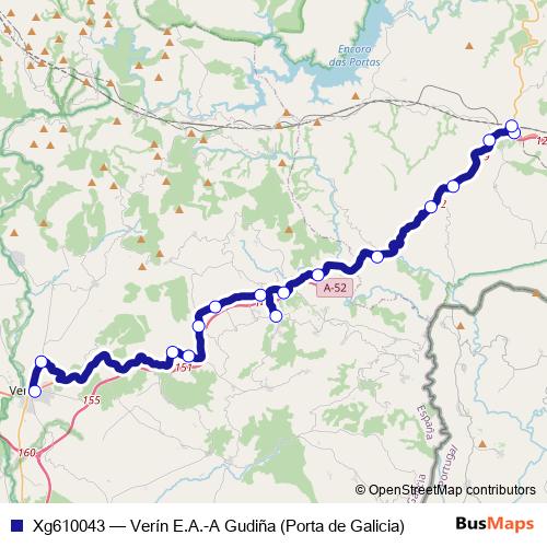 Xg610043 bus Line Map
