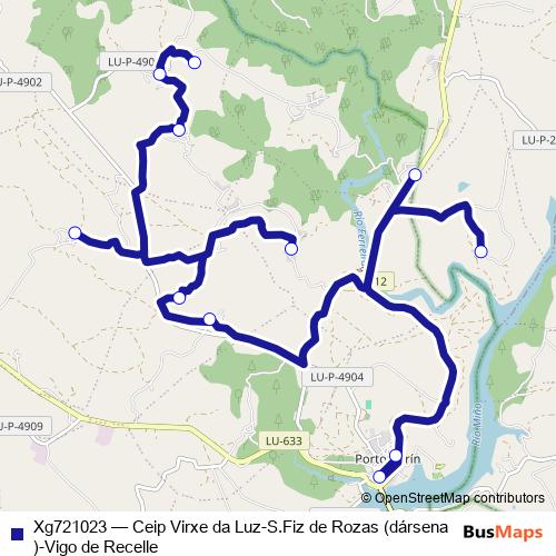 Xg721023 bus Line Map