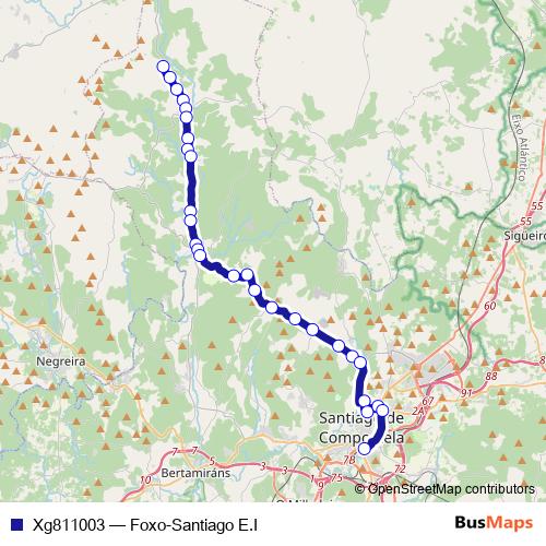 Xg811003 bus Line Map