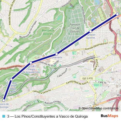 3 cable-car Line Map