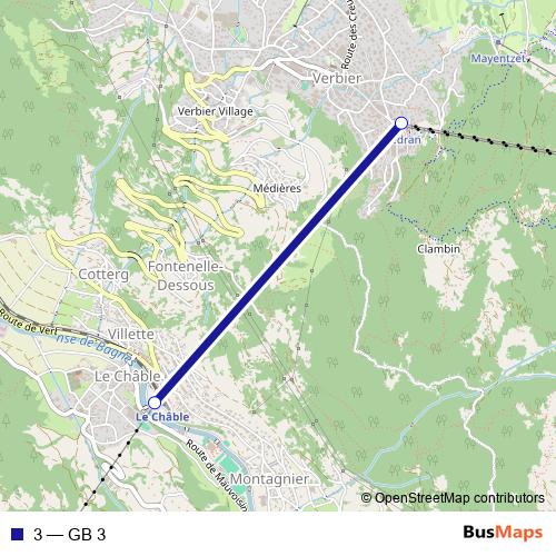 3 cable-car Line Map